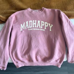 Madhappy pink campus heritage crewneck